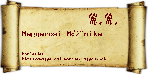 Magyarosi Mónika névjegykártya